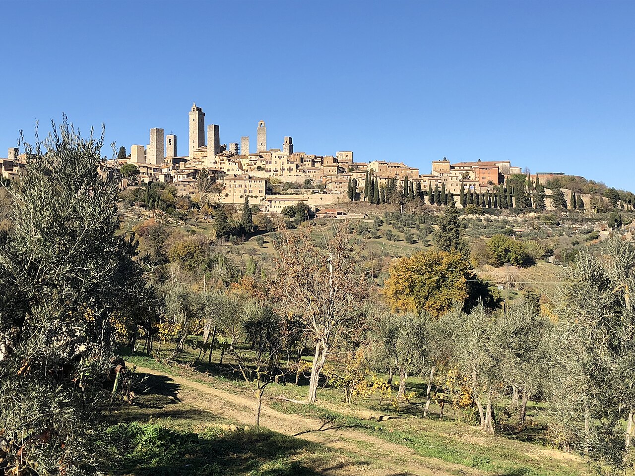 Medieval towers in San Gimignano, Tuscany