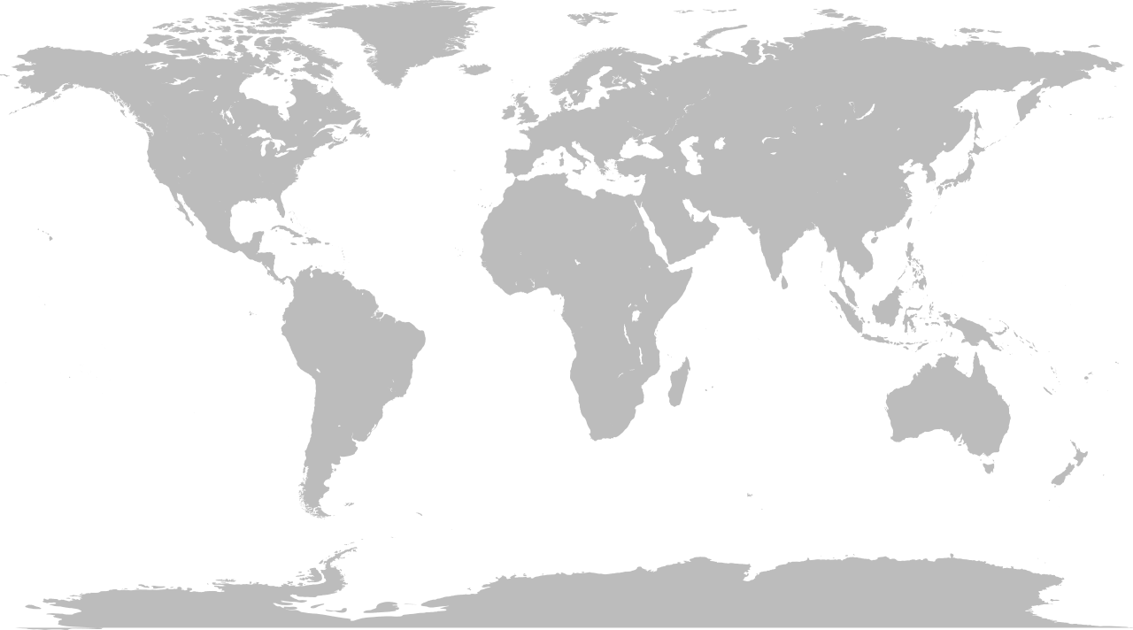 Blank world map — use it to practice continent-level pinning before zooming in